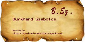 Burkhard Szabolcs névjegykártya